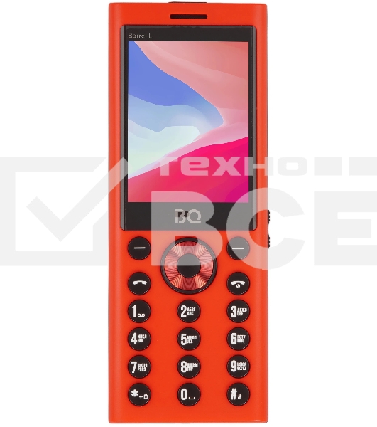 Мобильный телефон BQ 2458 Barrel L красный/черный
