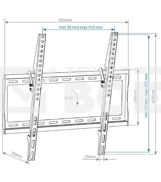 Кронштейн для телевизора Arm Media STEEL-4 черный 22