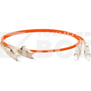 Патч-корд Hyperline волоконно-оптический (шнур) MM 50/125, LC-LC, duplex, LSZH, 3 м FC-D2-50-LC/PR-LC/PR-H-3M-LSZH-OR (FC-50-LC-LC-PC-3M)