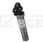 Электробритва BQ SV1002 Green-Gray. Мощность 5 Вт/Время зарядки 90 минут/Время беспроводной работы 60 минут/Влагозащита IPX6/Мытье под водой/Портативная база для зарядки