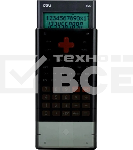 Калькулятор научный Deli E1720-black черный 12-разр.