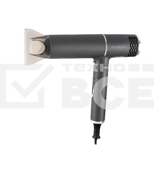 Фен Hyundai H-HD0765 1200Вт графит/хром