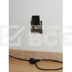 Розетка 1-местная BRITE IEK РСбш10-3-БрШ (BR-R16-16-K37) с заземлением, с защитными шторками и крышкой, 16А, IP20, шампань, фото2
