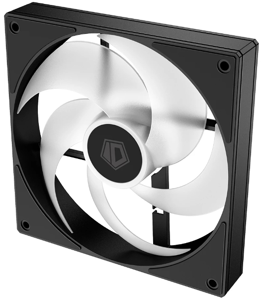 Вентилятор для корпуса ID-COOLING AS-140-ARGB-K черный, 140 мм, 1800 об/мин, 24.9 дБ, 4 pin