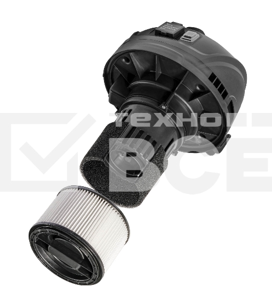 Строительный пылесос Bort BSS-1220-M (93417814) синий, 270/1200 Вт, уборка сухая/влажная, пылесборник мешок/контейнер, 20 л