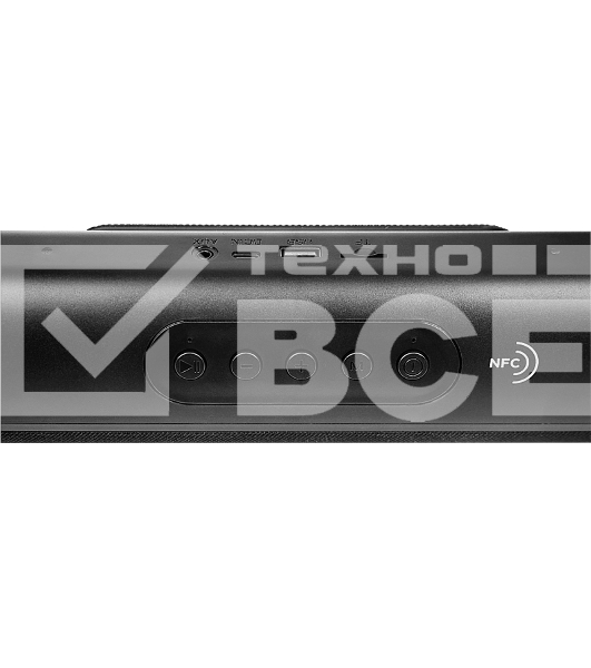 Колонка портатитвная Ural ТТ М100+ черный 6W 1.1 BT/3.5Jack/USB-C 10м 1200mAh (без.бат) (УРАЛ ТТ М100+ ЧЕРНЫЙ)