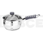 Сотейник LARA LR03-47 2.1 л, с крышкой, 16 см, нержавеющая сталь, фото 1