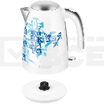 Чайник электрический Kitfort КТ-6772 1.7л. 2200Вт белый/синий корпус: металл/пластик, фото6