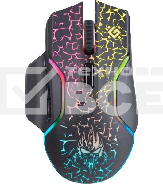 Мышь беспроводная Defender Oneshot GM-067 черный, 3200 dpi, радиоканал, USB, кнопки - 7