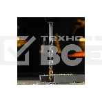 Сверло спиральное по металлу Denzel 12 x 205 мм, Р6М5, Golden Tip, удлиненное, фото2