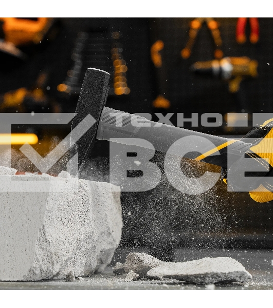 Молоток слесарный Denzel 400 г, кованый, фибергласовая рукоятка c TPR покрытием