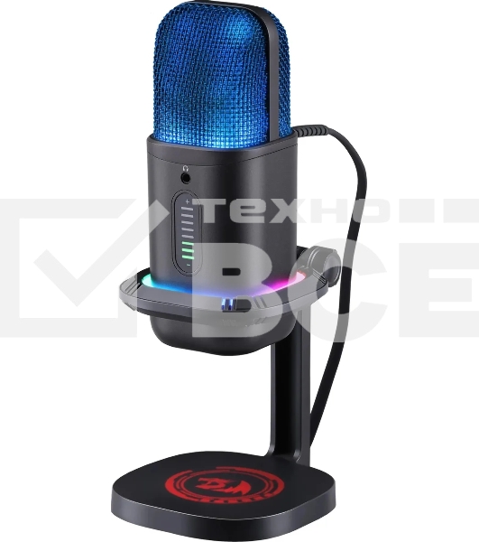 Игровой стрим микрофон Redragon Echowave GM305 USB,омнидир/кардиоид,подсветка_1