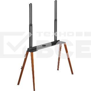 Подставка для телевизора Cactus CS-ST3646BKWN черный/орех, 49'-75' макс. 40 кг, напольный