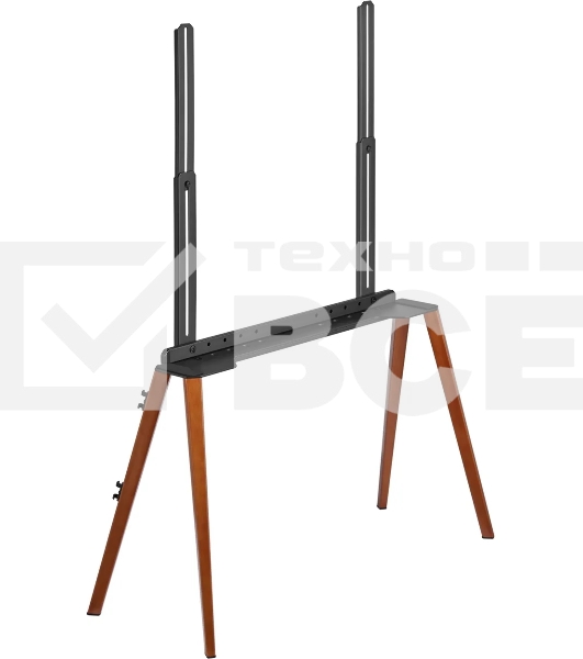 Подставка для телевизора Cactus CS-ST3646BKWN черный/орех, 49'-75' макс. 40 кг, напольный