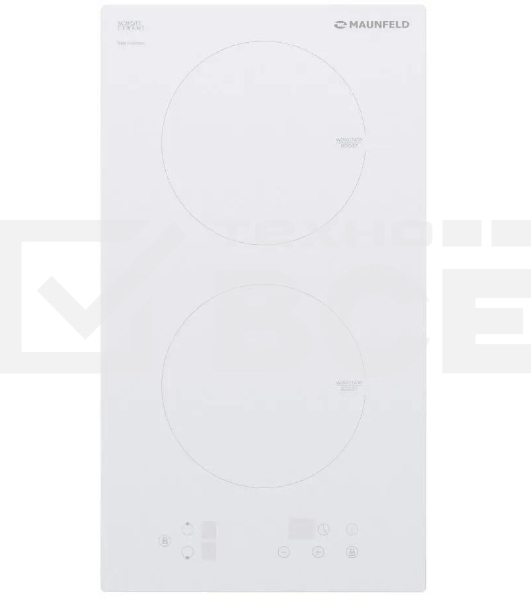 Индукционная варочная панель Maunfeld EVI.292-WH, конфорок: 2 шт., закаленное стекло, независимая, белый