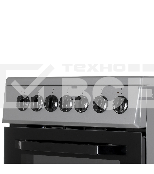 Плита электрическая Beko FFSE57114GS серебристый, конфорок 4 шт, духовка 55 л, 50 см x 85 см x 60 см