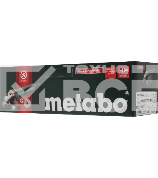 Угловая шлифовальная машина Metabo WE 15-125 Quick 1550вт, 125мм, 3.5Нм,эл-ка, 11000 об/мин, кейс, вес 2.5 кг