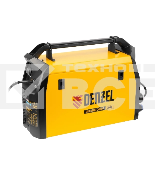 Аппарат инвертор. полуавтомат. сварки MultiMIG-200DP Synergy Double Pulse, 200 А, ПВ 80% Denzel