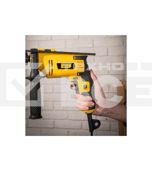 Дрель Deli DL-CZ13-E1, 650Вт, сетевая, ударная