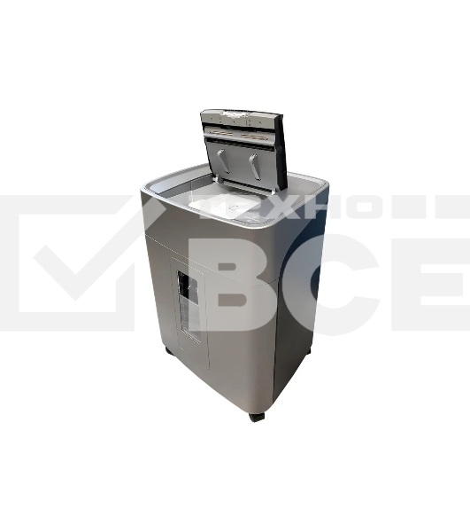 Шредер Office Kit SA375 серый/черный с автоподачей (секр.P-4) фрагменты 375лист. 42лтр. скрепки скобы пл.карты CD