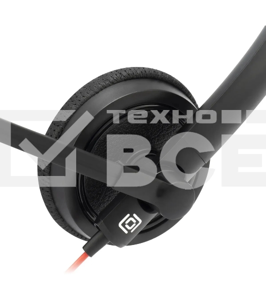 Наушники с микрофоном Oklick/Оклик HS-L900 черный 1.8м накладные оголовье