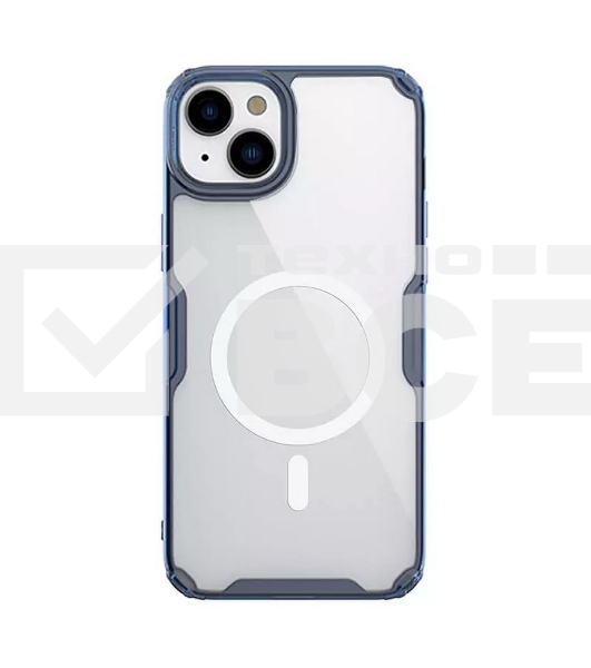 Чехол Nature TPU Pro Magnetic Case, синий, (AP IP15)