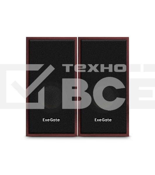 Акустическая система 2.0 ExeGate EX287059RUS Tango 314 (питание USB, 2х3Вт (12 Вт RMS), 80-20000Гц, темное дерево)