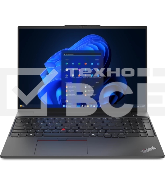 Ноутбук Lenovo ThinkPad E16 Gen 2 Ultra 5 125U 16Gb SSD 512Gb Intel Graphics 16 WUXGA IPS Cam 57Вт*ч No OS Черный 21MA004VRT