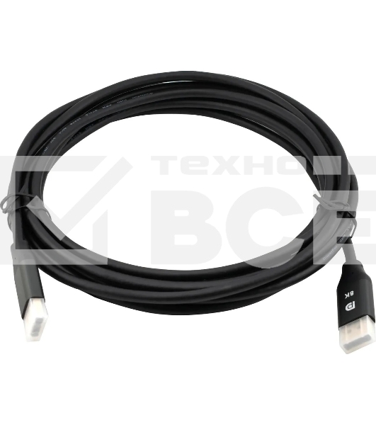 Кабель аудио-видео Cactus CS-DP-DP-1.4-5 DisplayPort (m)/DisplayPort (m) 5м. позолоч.конт. черный