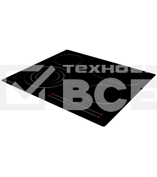 Электрическая варочная панель Zigmund & Shtain CN 44.6 B Hi-Light, чёрный
