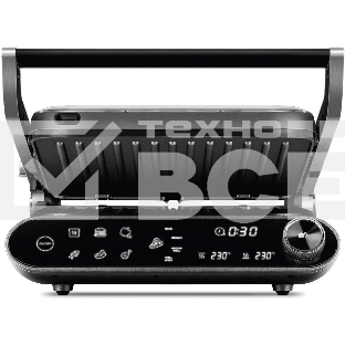 Гриль Redmond SteakMaster GM-303 cерый, 2200 Вт, дисплей, таймер, антипригарное покрытие
