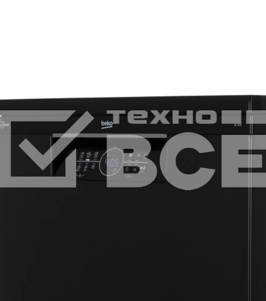 Посудомоечная машина Beko BDFN25521B, черная, 59.8 см, 15 компл., 44 дБ, класс A