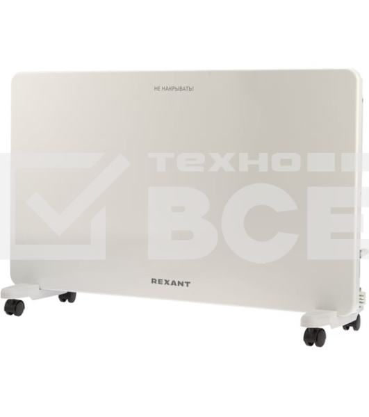 Конвектор Rexant 60-0111, белый, 2000 Вт, 25 м2, электронный термостат