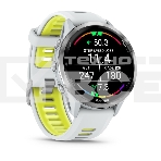 Смарт-часы Garmin Forerunner 970 белый, титановый безель, бело-желтый ремешок 47мм, фото5