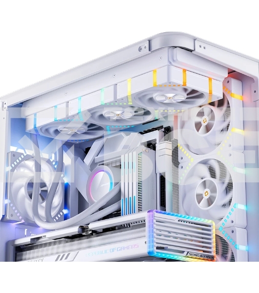 Вентилятор для корпуса JONSBO HF2-120WR Reverse (120x120x25мм, 4-pin PWM, ARGb, 63.3CFM, 29.5dBA, 2200RPM, белый)