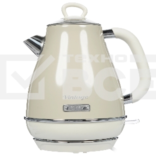 Чайник электрический Ariete Vintage 2869/03 2000 Вт, 1.7 л, бежевый