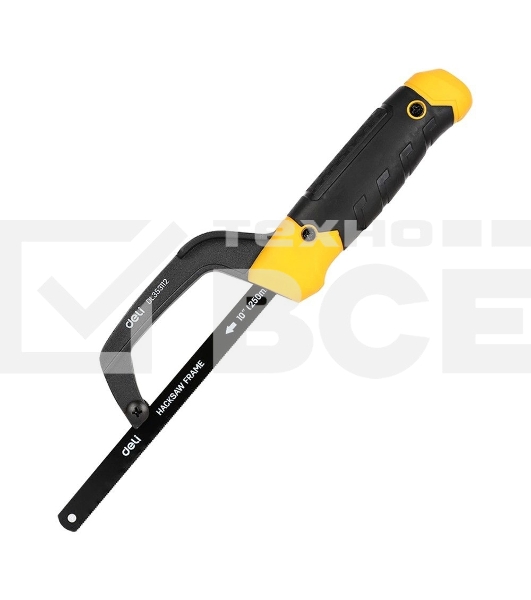 Ножовка-ручка по металлу Deli DL353112 300мм, полотно 250мм, алюминиевый корпус, прорезиненная рукоять