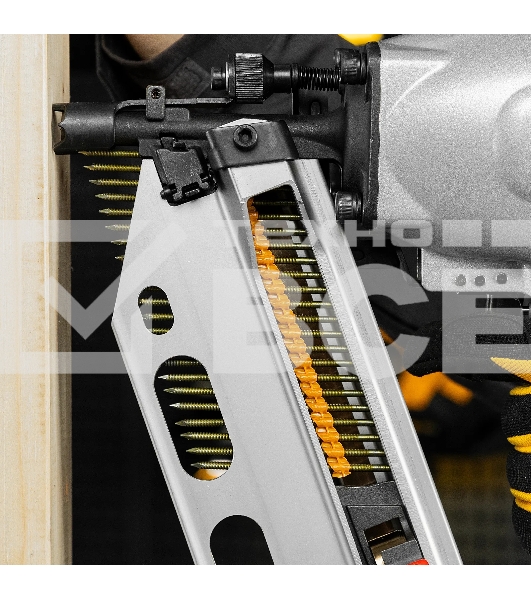 Гвозди Denzel для пнев. нейлера (крашен.), длина - 90 мм, диам. - 3,05 мм, 2000 шт.