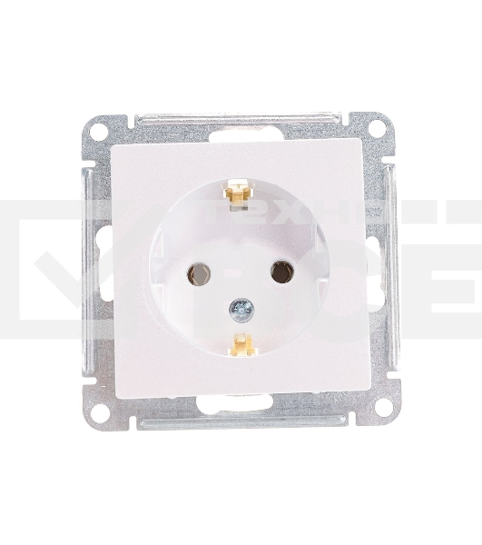 Механизм розетки 1-м СП AtlasDesign с заземл. 16А жемчуг SchE ATN000443