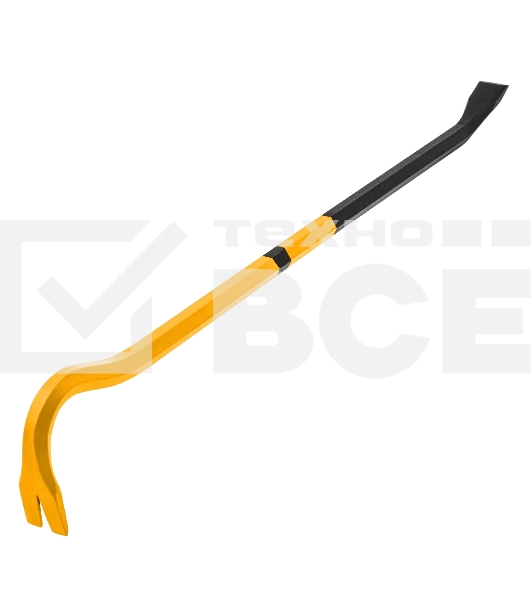 Лом-гвоздодер Denzel 600 мм, шестигранный 16 мм, окрашенный, сталь 65