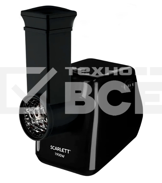 Мясорубка электрическая Scarlett SC-MG45M26 черный, 1900 Вт, 2.0 кг/мин, реверс, защита от перегрузки, насадки - 5