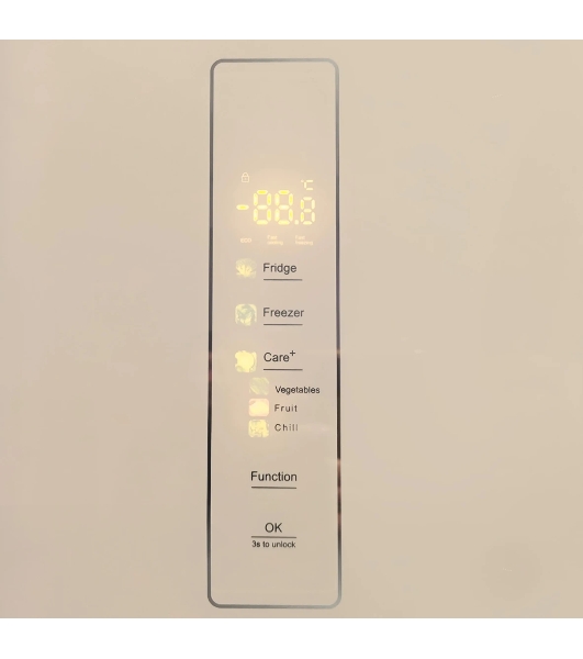 Холодильник Centek CT-1744 бежевый трехкамерный 267/148л морозилка снизу, No Frost, Side by Side