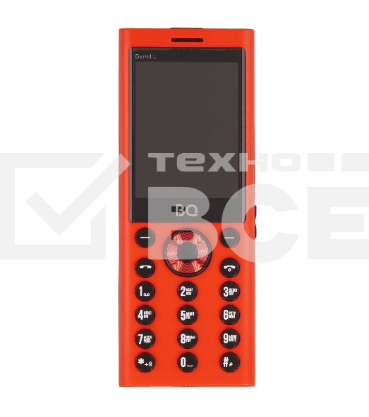 Мобильный телефон BQ 2458 Barrel L красный/черный