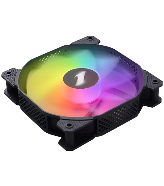 Вентилятор для корпуса 1STPLAYER F7R Black F7R-BK 120mm, 600-1800rpm, 56.34CFM, 36.99dBa, BULK