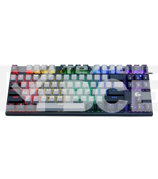 Проводная механическая клавиатура Gembird KB-G600, 87кл, Rainbow, красн.свитчи, 1.8м, черная