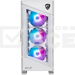 Компьютерный корпус MSI MPG VELOX 100R WHITE, Global, 2xUSB 3.0, 1xType C, 4x120mm ARGB Fan, ARGB, фото3