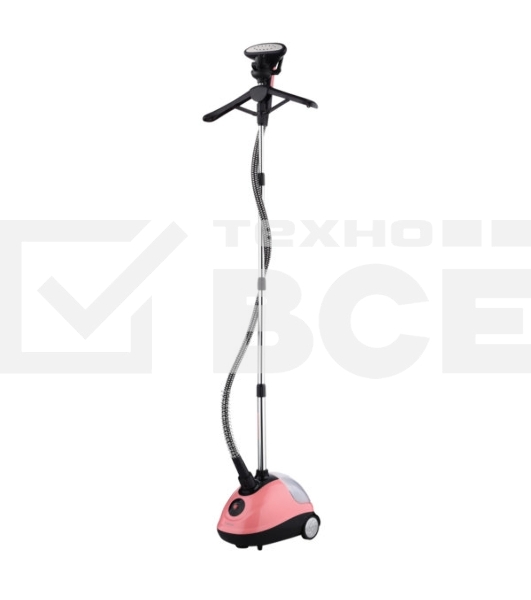 Отпариватель Centek CT-2375 розовый/черный 2000Вт, 1.5л, 40г/мин, складная вешалка, сталь. подошва