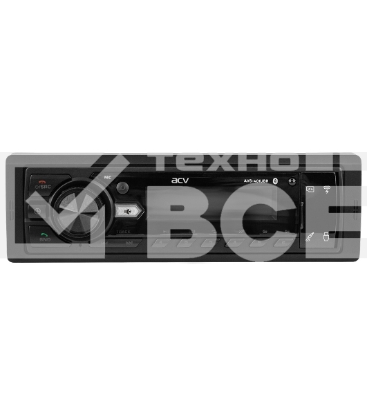 Автомагнитола ACV AVS-401UBR 1DIN 4x50Вт v5.0 AUX 2 (43341)