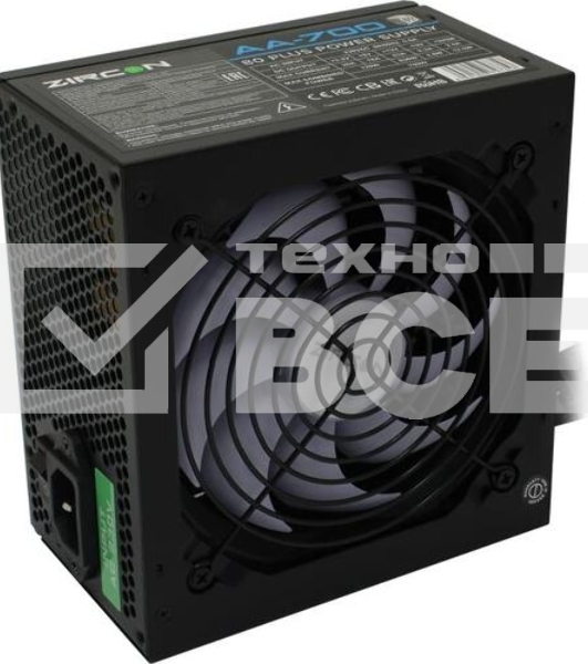 Блок питания ZIRCON AA-700, 700Вт, 80 PLUS, 120мм, черный