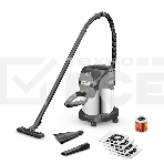 Строительный пылесос Karcher KWD 3 S V-17/4/20 Anniversary Edition черный, 1000 Вт, уборка сухая/сбор воды, пылесборник мешок/контейнер, 17 л, фото 1